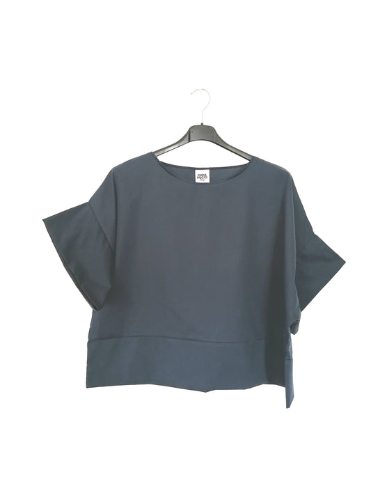 Blusa del completo blu polvere